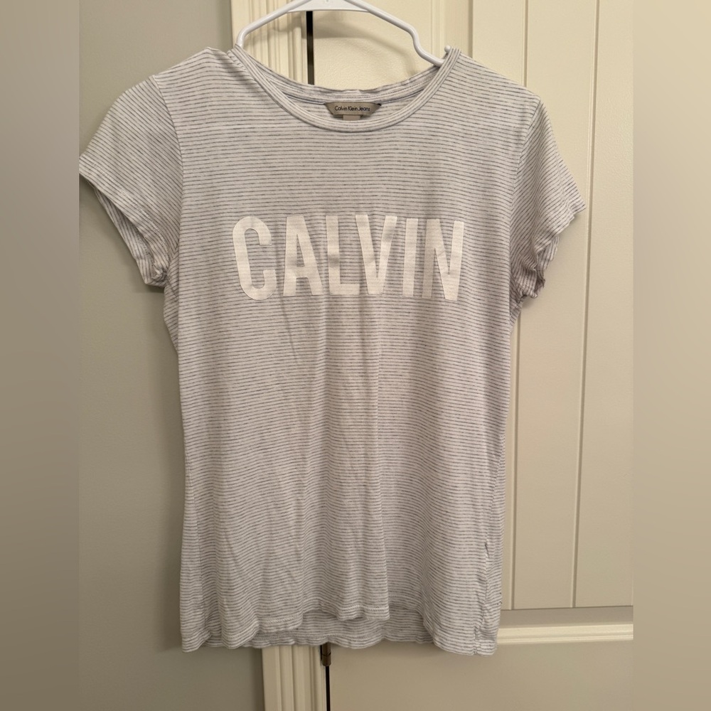 Calvin Klein Jeans Gray Polo T-Shirt Short Sleeve